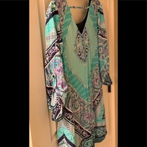 | Ladies Paisley  Print Lined Dress | Size L | EUC